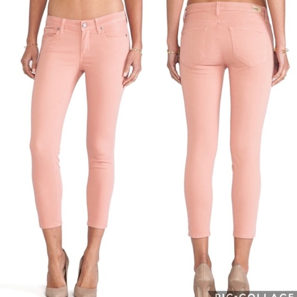 Paige | Verdugo Crop Skinny Jeans Ballet Pink 32 - Picture 1 of 8